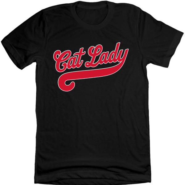 Cat Lady Baseball Script Red