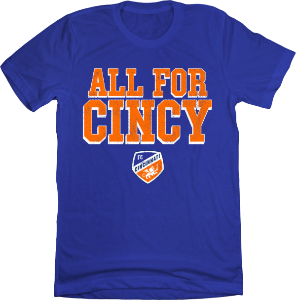 FC Cincinnati All for Cincy Block Letters