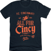 FC Cincinnati All for Cincy Large Script Orange Ink