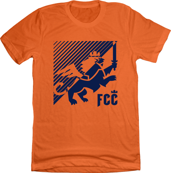 FC Cincinnati Inverted Diagonal Lines Lion