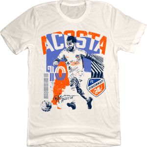 FC Cincinnati Luciano Acosta Creme De La Creme Collage Tee 2