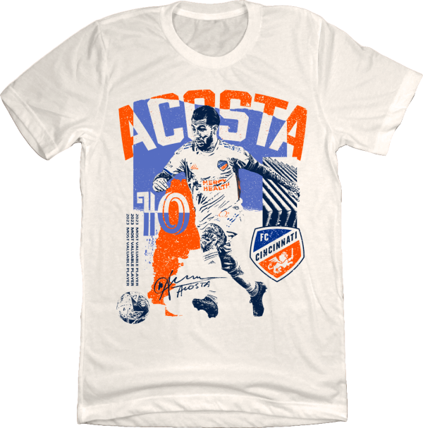 FC Cincinnati Luciano Acosta Creme De La Creme Collage Tee