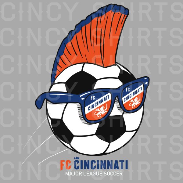 FC Cincinnati Mohawk Soccer Ball