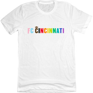 FC Cincinnati Pride Rainbow Text