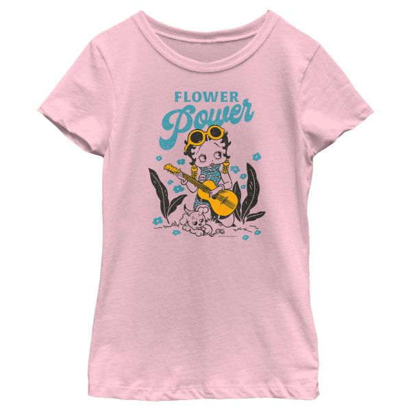 Girl_s Betty Boop Flower Power T-Shirt