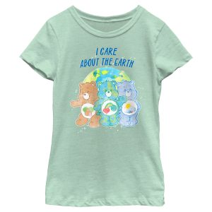 Girl_s Care Bears I Care About the Earth T-Shirt