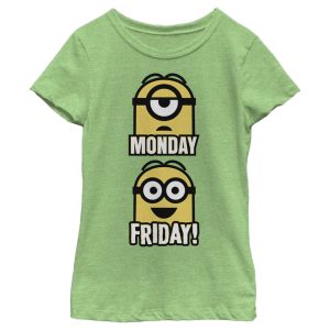 Girl_s Despicable Me Minions Monday Friday T-Shirt