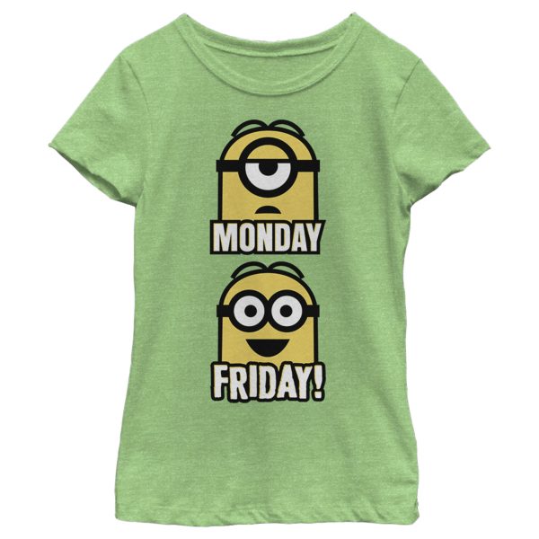 Girl_s Despicable Me Minions Monday Friday T-Shirt