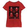 Girl_s Despicable Me Minions Silhouette Grid T-Shirt