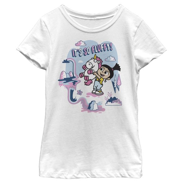 Girl_s Despicable Me Minions So Fluffy Unicorn Rainbow T-Shirt