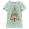 Girl_s Despicable Me Ugly Christmas Minons Tree 2D T-Shirt