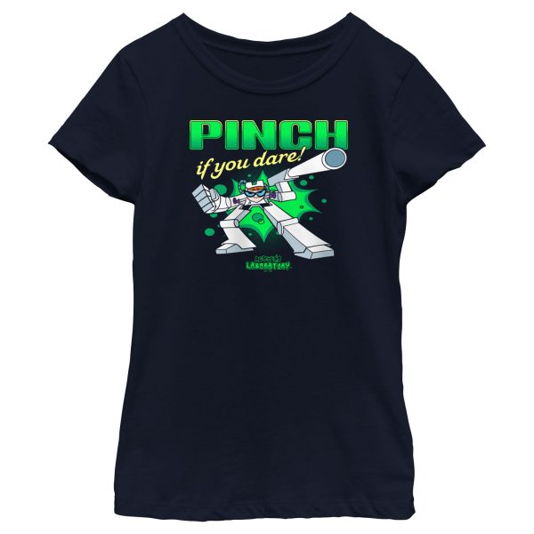 Girl_s Dexter_s Laboratory St. Patrick’s Day Pinch if You Dare T-Shirt