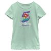 Girl_s Disney The Little Mermaid 5th Birthday T-Shirt