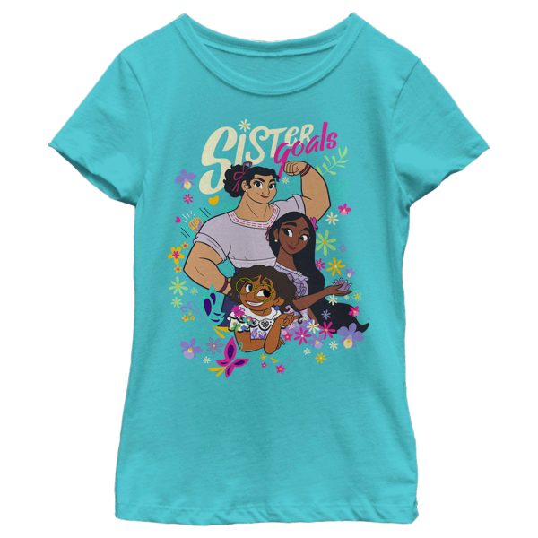 Girl_s Encanto Flower Sister Goals T-Shirt