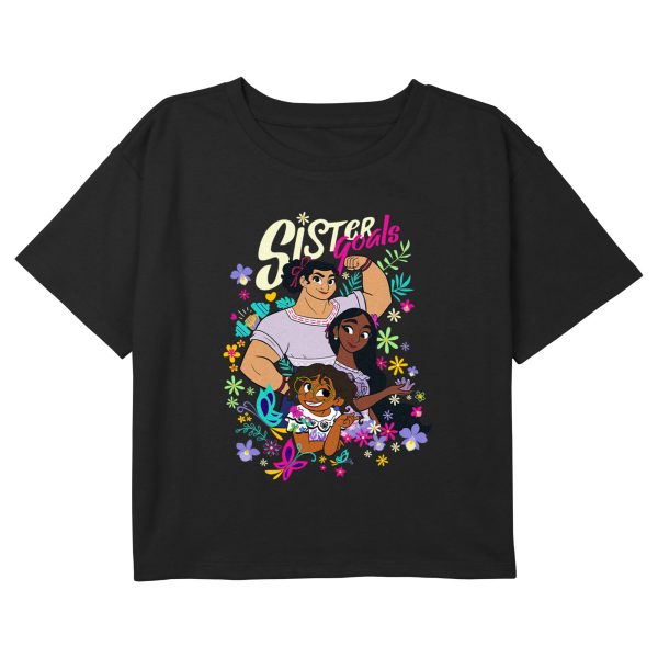 Girl_s Encanto Flowers Sister Goals T-Shirt