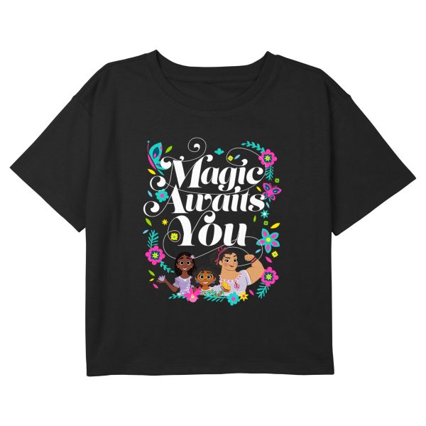 Girl_s Encanto Magic Awaits You Madrigal Sisters T-Shirt