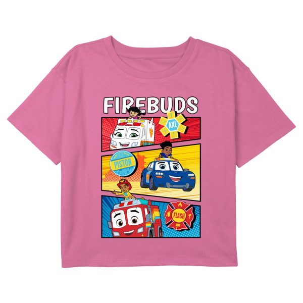 Girl_s Firebuds Comic Panels Buds T-Shirt