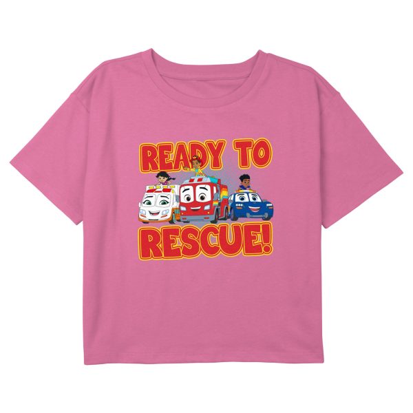 Girl_s Firebuds Ready to Rescue Cars T-Shirt