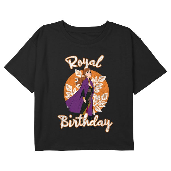 Girl_s Frozen 2 Anna Royal Birthday T-Shirt