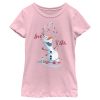 Girl_s Frozen Love Is in the Air Olaf T-Shirt