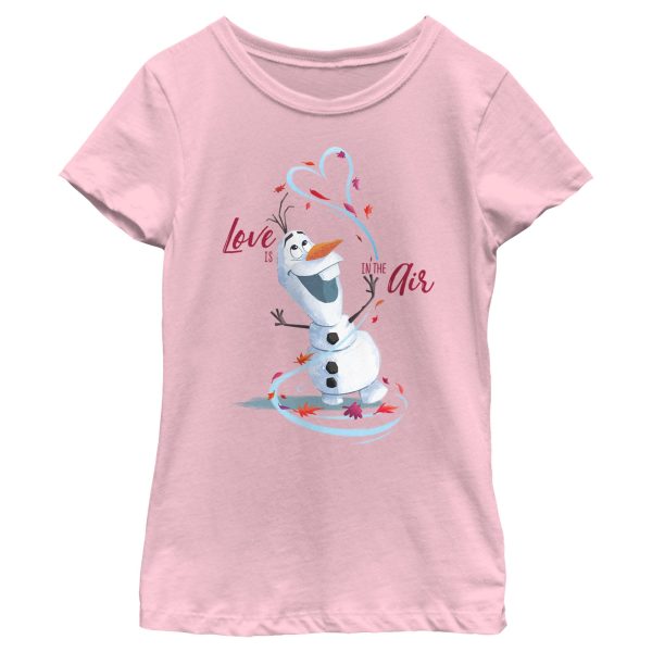 Girl_s Frozen Love Is in the Air Olaf T-Shirt