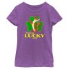 Girl_s I Am Weasel Feeling Lucky T-Shirt