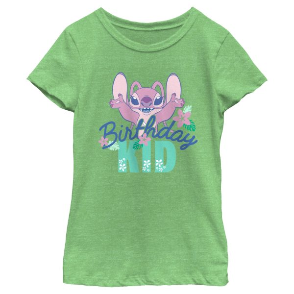 Girl_s Lilo & Stitch Angel Birthday Kid T-Shirt