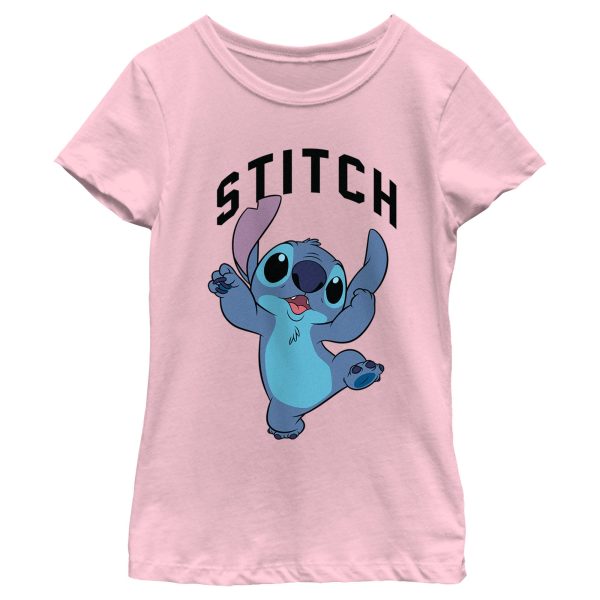 Girl_s Lilo & Stitch Jumping Stitch T-Shirt