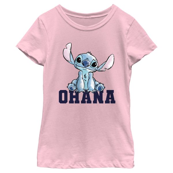 Girl_s Lilo & Stitch Watercolor Ohana T-Shirt