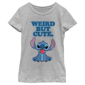 Girl_s Lilo & Stitch Weird but Cute T-Shirt