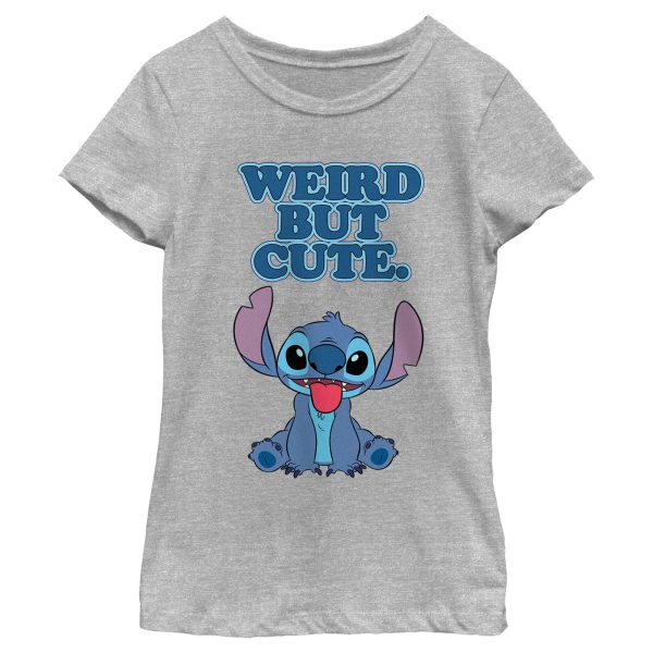 Girl_s Lilo & Stitch Weird but Cute T-Shirt