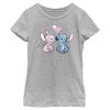 Girl_s Lilo & Stitch With Angel Couple T-Shirt