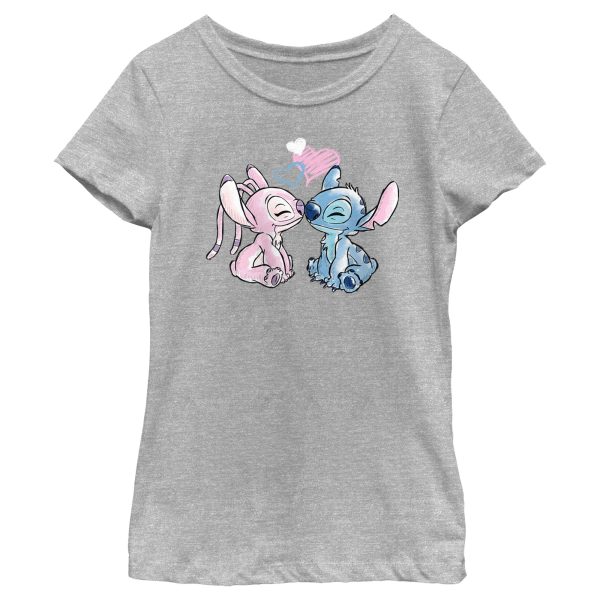 Girl_s Lilo & Stitch With Angel Couple T-Shirt