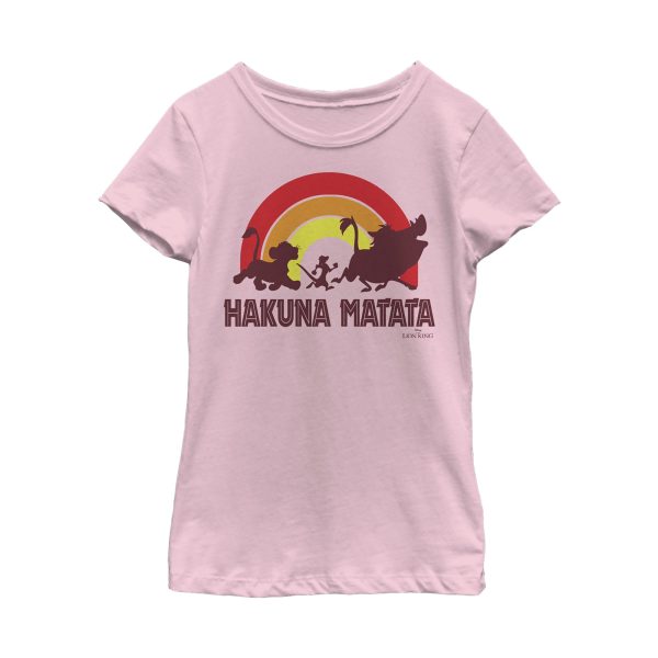 Girl_s Lion King Hakuna Matata Rainbow T-Shirt