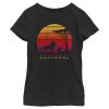 Girl_s Lion King Vintage Sunset Logo T-Shirt