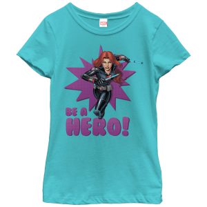 Girl_s Marvel Black Widow Be a Hero T-Shirt