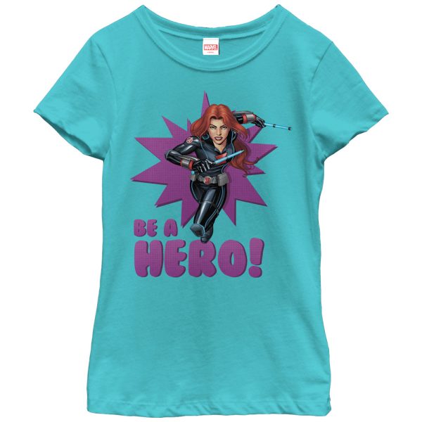 Girl_s Marvel Black Widow Be a Hero T-Shirt