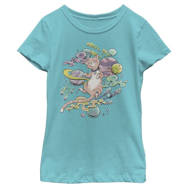 Girl_s Marvel Captain Marvel Celestial Goose In Space T-Shirt