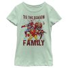 Girl_s Marvel Christmas Season for Family T-Shirt
