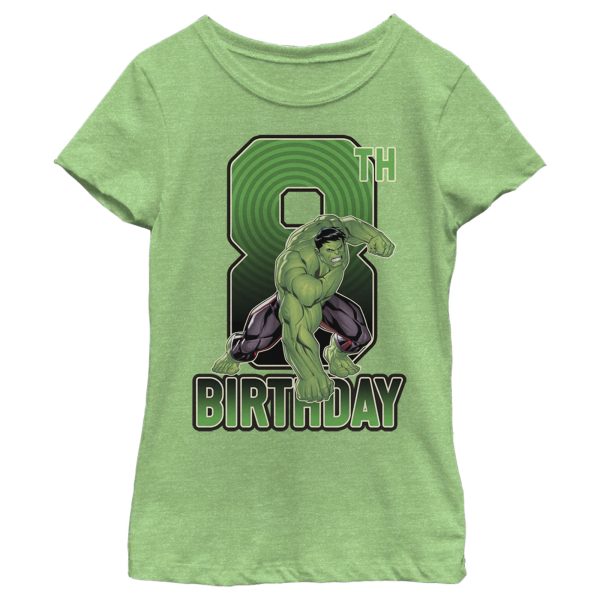 Girl_s Marvel Hulk Smash 8th Birthday T-Shirt