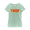 Girl_s Marvel Thor Text Logo T-Shirt