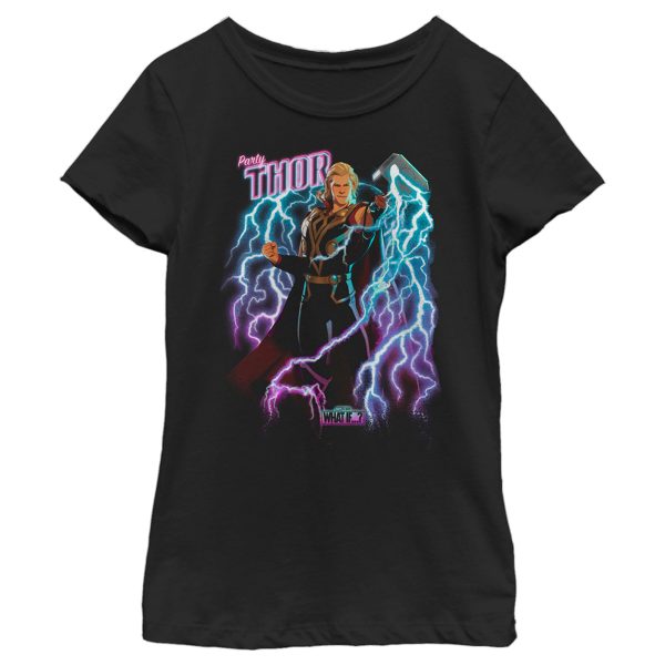 Girl_s Marvel What if… Party Thor T-Shirt