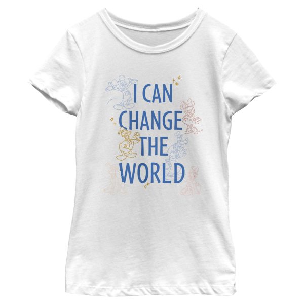 Girl_s Mickey & Friends Change The World T-Shirt