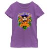 Girl_s Mickey & Friends Colorful Sunflower Field T-Shirt