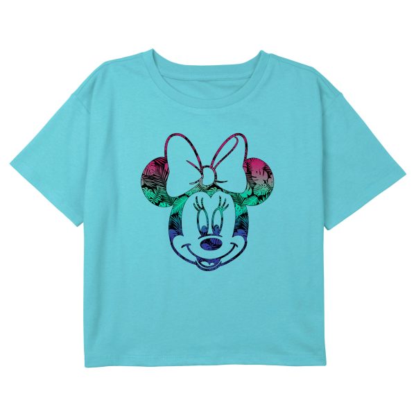 Girl_s Mickey & Friends Colorful Tropical Minnie T-Shirt