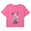 Girl_s Mickey & Friends Distressed Sitting Happy Minnie T-Shirt