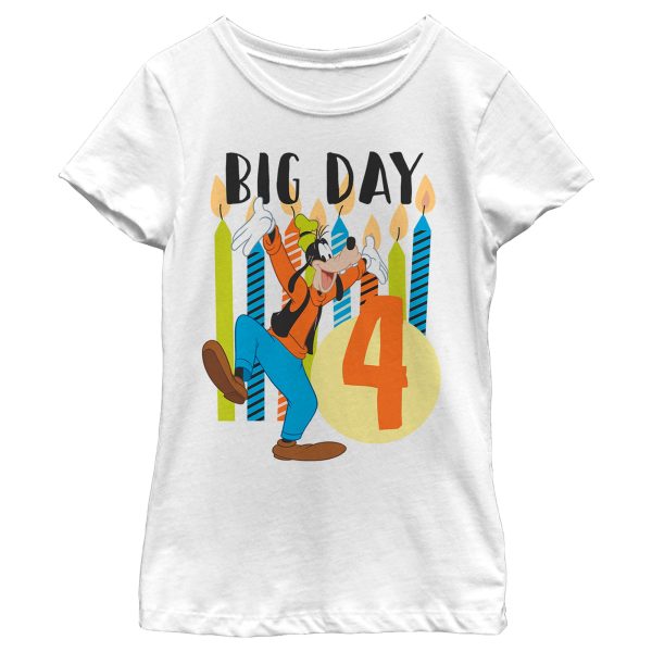 Girl_s Mickey & Friends Goofy 4th Big Day T-Shirt