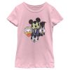 Girl_s Mickey & Friends Halloween Group Faces T-Shirt