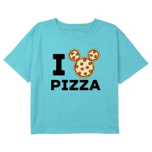 Girl_s Mickey & Friends I Love Pizza T-Shirt