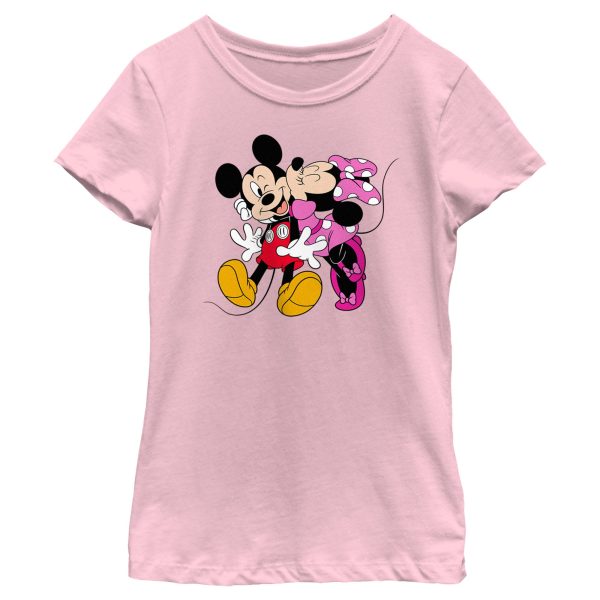 Girl_s Mickey & Friends Minnie Kiss Couple T-Shirt